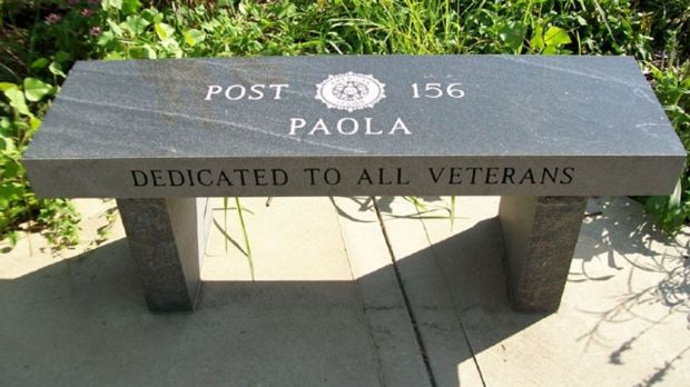 MIAMI COUNTY VETERANS MEMORIAL BENCH A