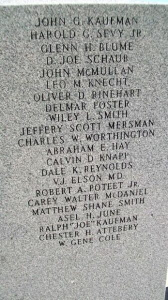 MIAMI COUNTY VETERANS MEMORIAL STONE U