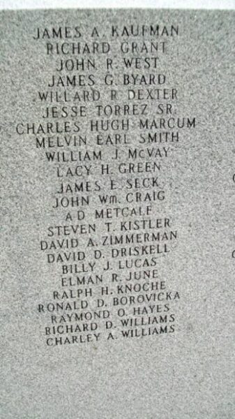 MIAMI COUNTY VETERANS MEMORIAL STONE T