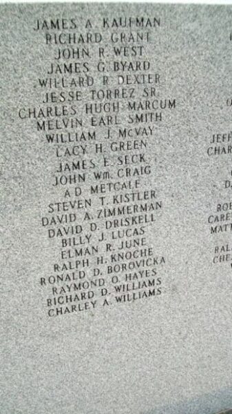 MIAMI COUNTY VETERANS MEMORIAL STONE S