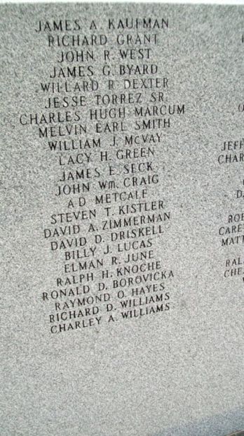 MIAMI COUNTY VETERANS MEMORIAL STONE S