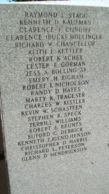 MIAMI COUNTY VETERANS MEMORIAL STONE Q