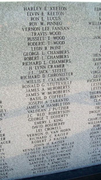 MIAMI COUNTY VETERANS MEMORIAL STONE O