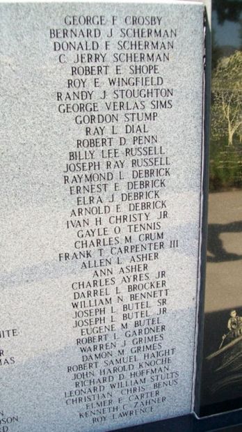 MIAMI COUNTY VETERANS MEMORIAL STONE L