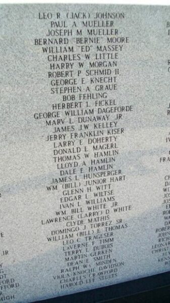 MIAMI COUNTY VETERANS MEMORIAL STONE K