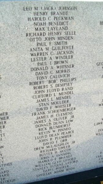 MIAMI COUNTY VETERANS MEMORIAL STONE J