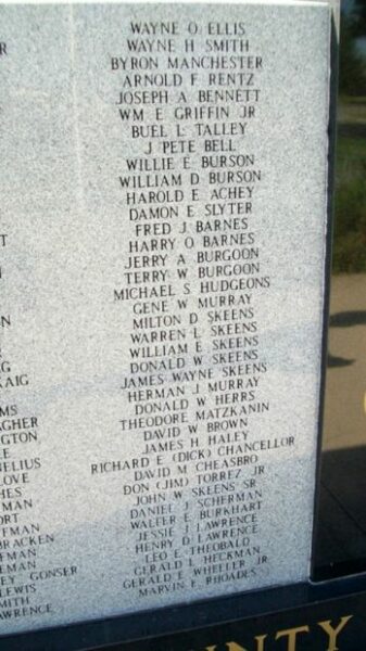 MIAMI COUNTY VETERANS MEMORIAL STONE I