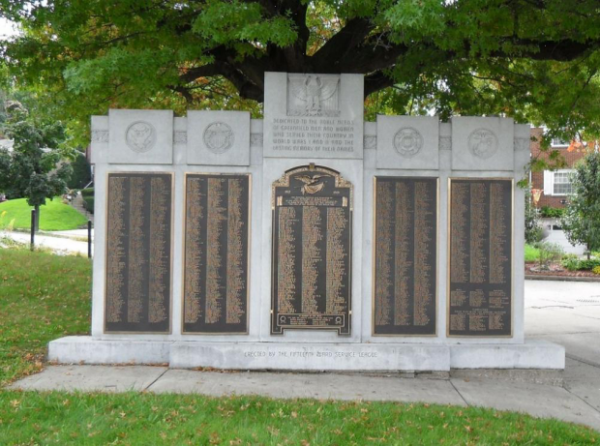 15TH WARD MONUMENT WORLD WAR I AND WORLD WAR II
