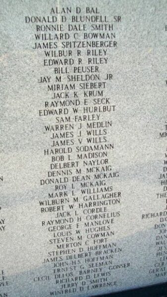 MIAMI COUNTY VETERANS MEMORIAL STONE G