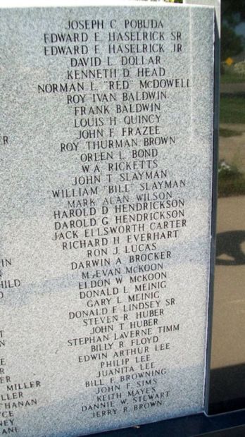 MIAMI COUNTY VETERANS MEMORIAL STONE D