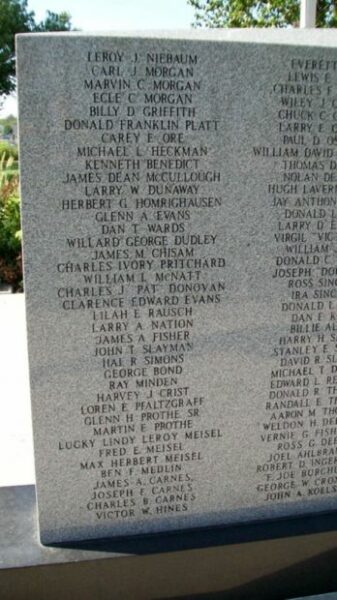 MIAMI COUNTY VETERANS MEMORIAL STONE A