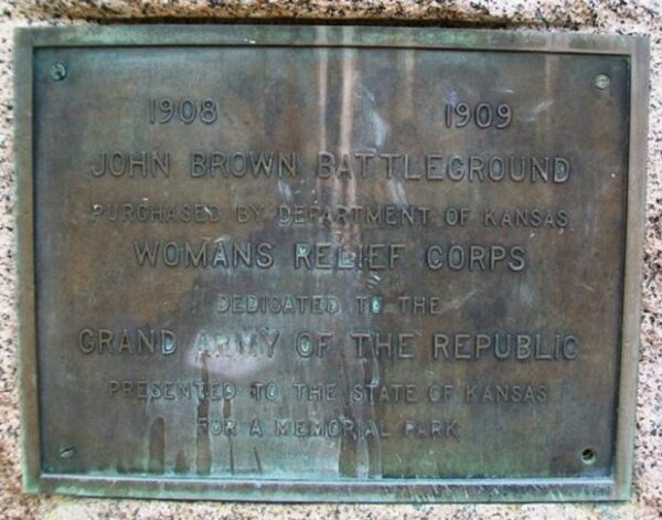 JOHN BROWN BATTLEGROUND MEMORIAL PARK PLAQUE