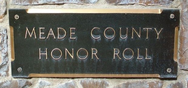 MEADE COUNTY HONOR ROLL MEMORIAL PLAQUE