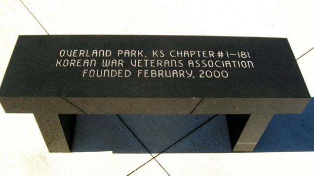 KANSAS KOREAN WAR VETERANS ASSOCIATION MEMORIAL BENCH