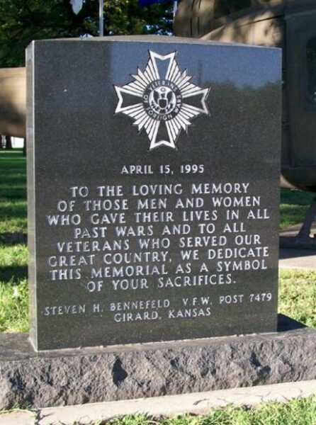 STEVEN H. BENNEFELD V.F.W. POST 7479 MEMORIAL