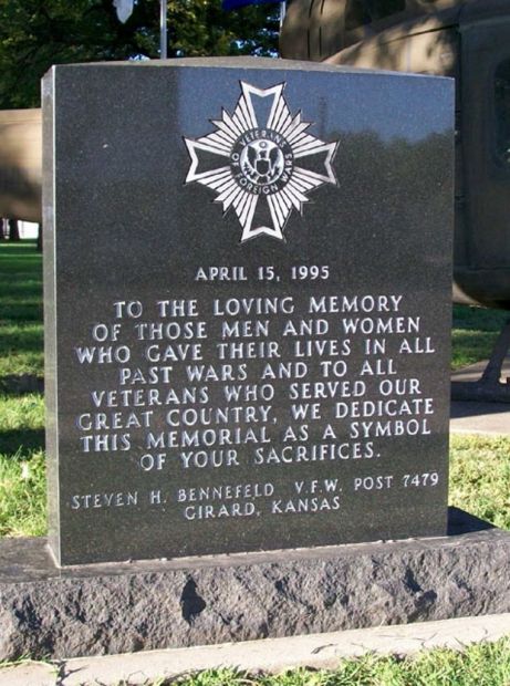 STEVEN H. BENNEFELD V.F.W. POST 7479 MEMORIAL