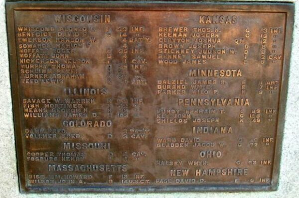 PAP THOMAS POST NO. 52 G.A.R. CIVIL WAR MEMORIAL PLAQUE E