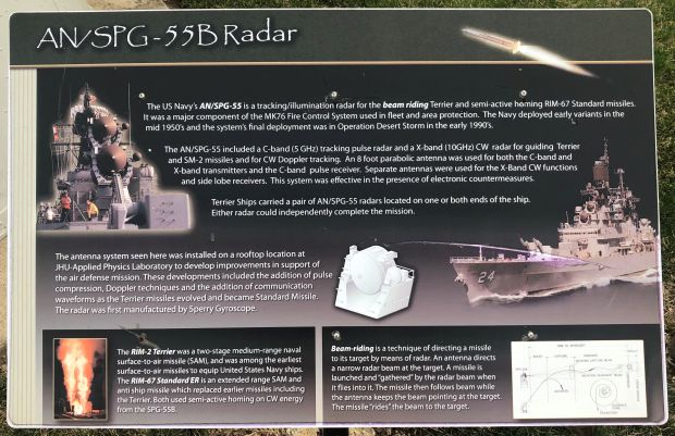 AN/SPG-55B RADAR MEMORIAL PLAQUE