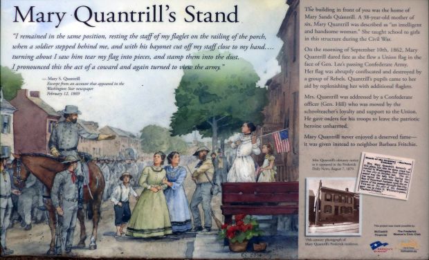 MARY QUANTRILL’S STAND MEMORIAL PLAQUE