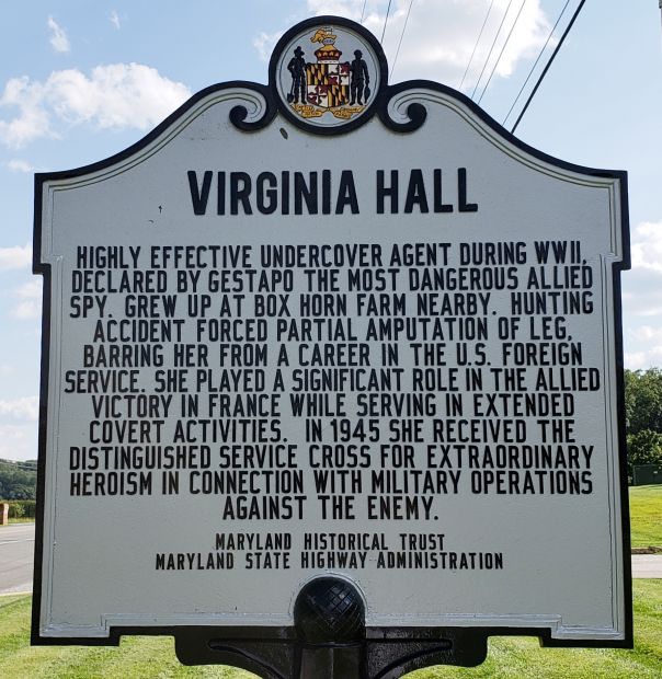 VIRGINIA HALL WAR MEMORIAL MARKER