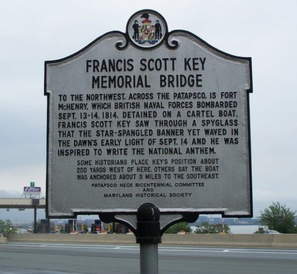 FRANCIS SCOTT KEY MEMORIAL BRIDGE MARKER