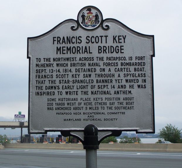 FRANCIS SCOTT KEY MEMORIAL BRIDGE MARKER