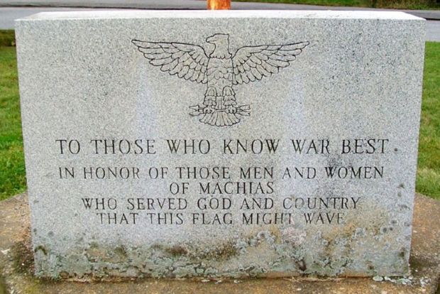 MACHIAS WAR VETERANS MEMORIAL