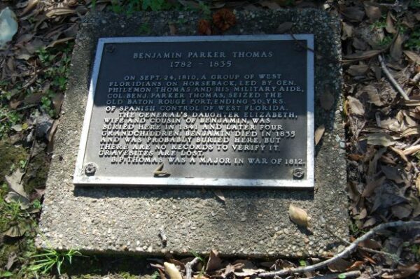 BENJAMIN PARKER THOMAS MEMORIAL PLAQUE