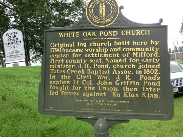 WHITE OAK POND CHURCH MEMORIAL MARKER