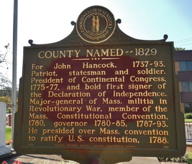 COUNTY NAMED-1829 REVOLUTIONARY WAR MEMORIAL MARKER