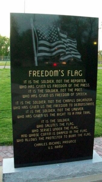 NORTHEAST KANSAS KOREAN WAR MEMORIAL SLAB B