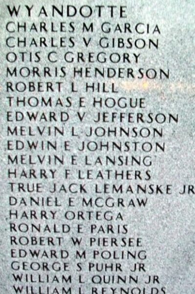 NORTHEAST KANSAS KOREAN WAR MEMORIAL STONE Y