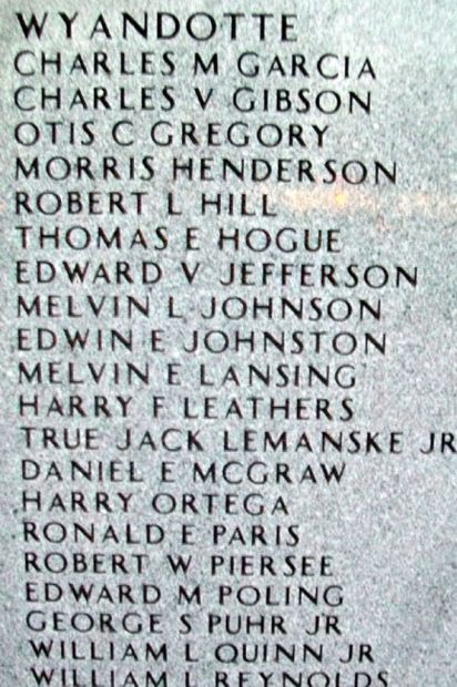 NORTHEAST KANSAS KOREAN WAR MEMORIAL STONE Y