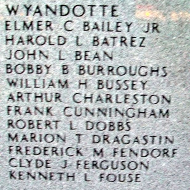 NORTHEAST KANSAS KOREAN WAR MEMORIAL STONE X