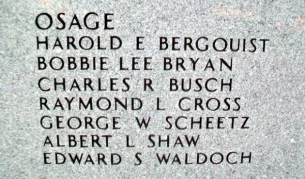 NORTHEAST KANSAS KOREAN WAR MEMORIAL STONE Q