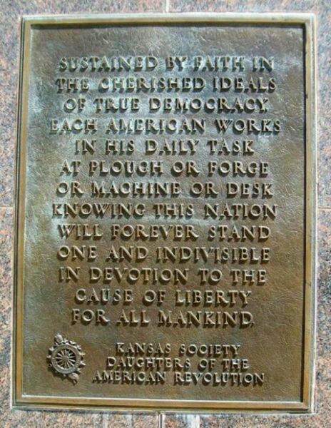 THE EISENHOWER LIBRARY MEMORIAL PLAQUE E