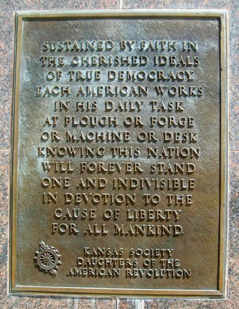 THE EISENHOWER LIBRARY MEMORIAL PLAQUE E