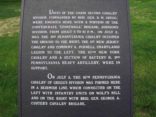 UNION SECOND CAVALRY DIVISION WAR MEMORIAL PLAQUE