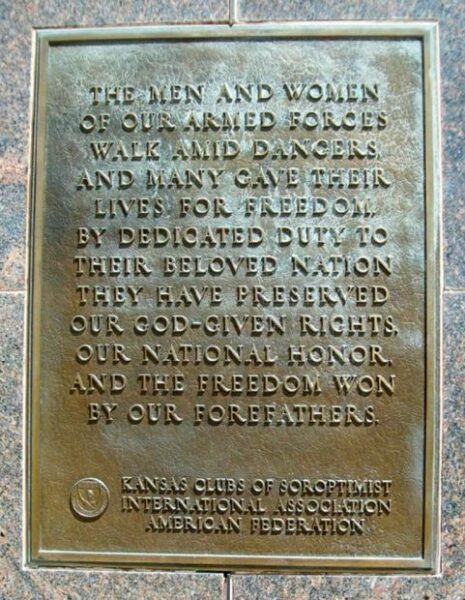 THE EISENHOWER LIBRARY MEMORIAL PLAQUE D