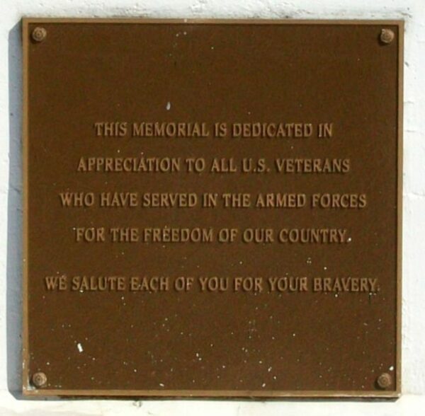 SARCOXIE ALL VETERANS MEMORIAL PLAQUE