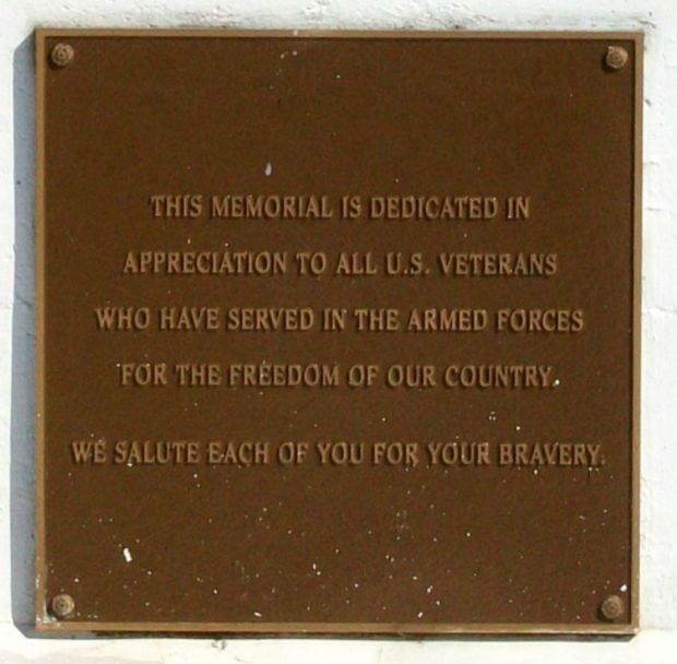 SARCOXIE ALL VETERANS MEMORIAL PLAQUE
