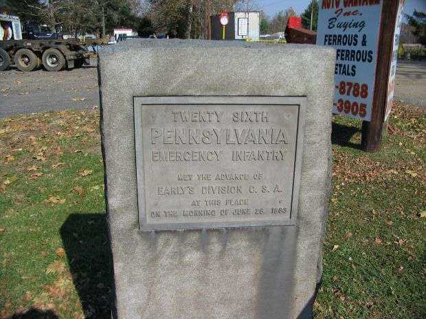 TWENTY SIXTH PENNSYLVANIA EMERGENCY INFANTRY WAR MEMORIAL