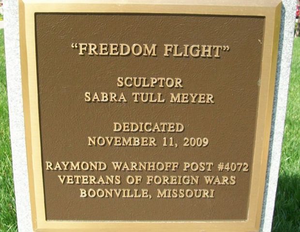 BOONVILLE VETERANS MEMORIAL PLAQUE B