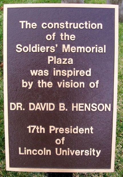 SOLDIERS’ MEMORIAL PLAZA PLAQUE B