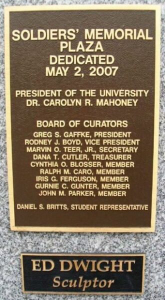 SOLDIERS’ MEMORIAL PLAZA PLAQUE A