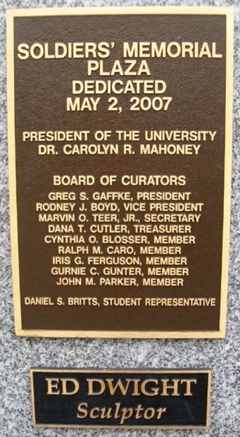 SOLDIERS’ MEMORIAL PLAZA PLAQUE A