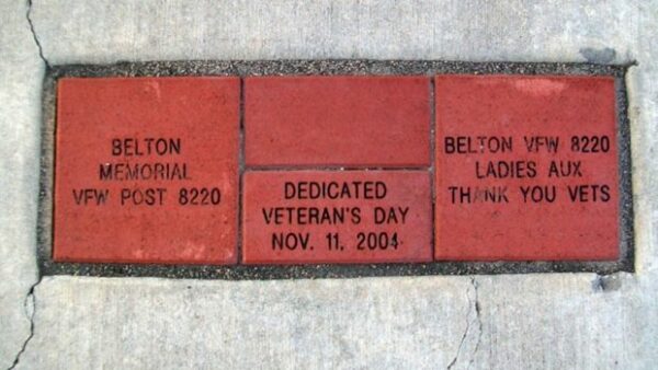 PEACE PARK MEMORIAL BRICKS B