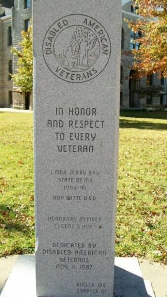 EUGENE S. HURT CHAPTER 67 D.A.V. VETERANS MEMORIAL SIDE A