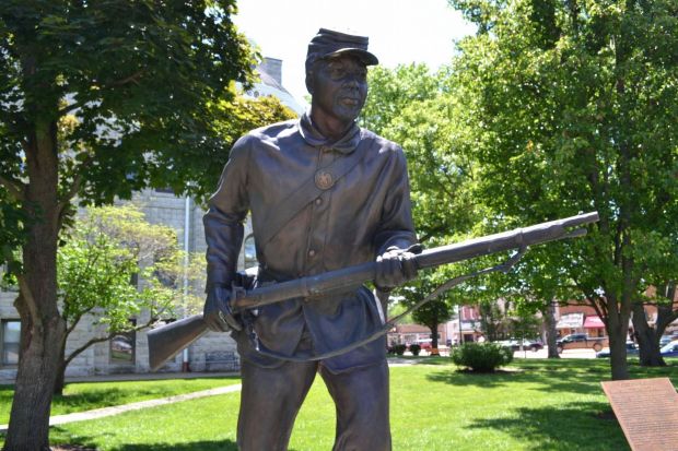 FIRST KANSAS COLORED VOLUNTEER INFANTRY WAR MEMORIAL STATUE