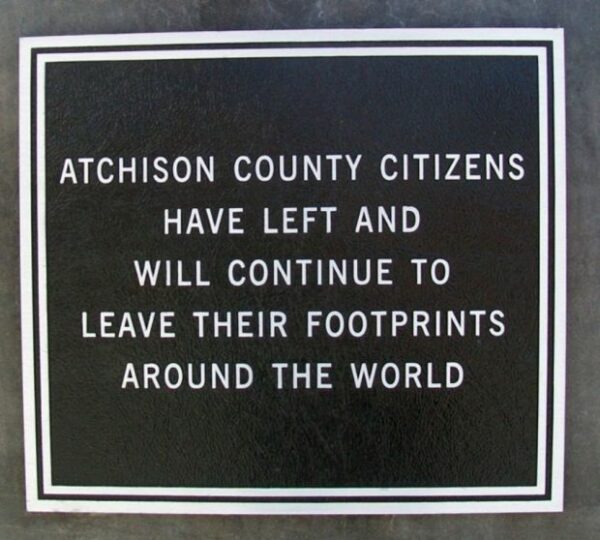 ATCHISON COUNTY WALK OF HONOR MEMORIAL PLAQUE A